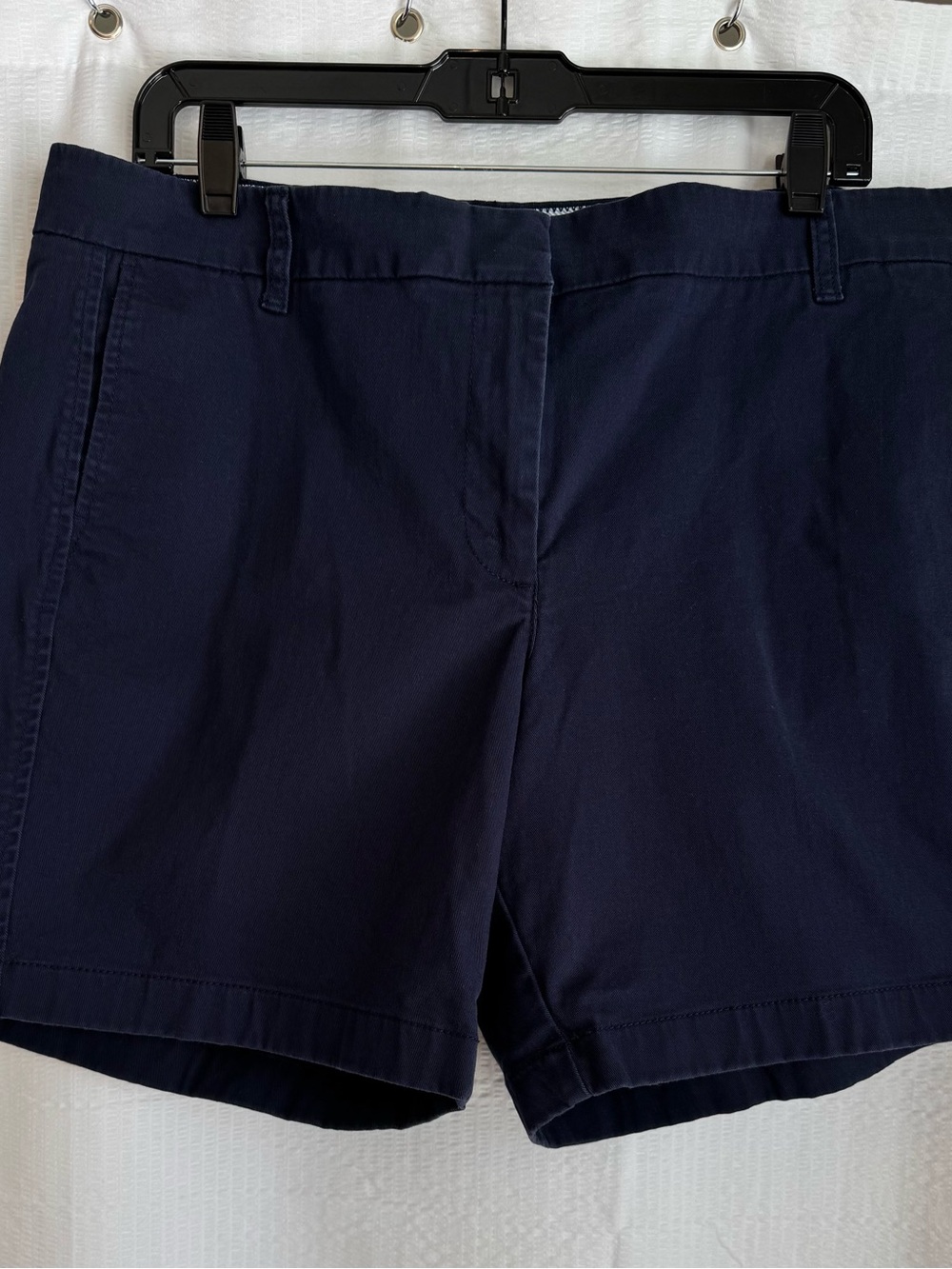 J. Crew Stretch Chino Navy Classic Shorts 7” inseam